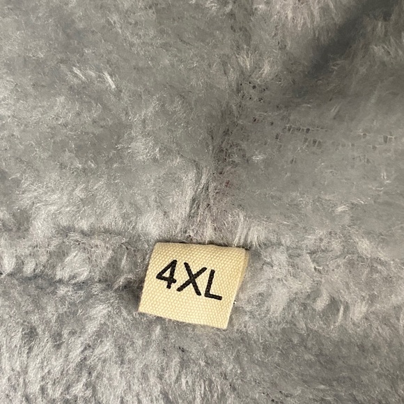 Fleece Lined Camo Hooded Jacket (Size: 4XL Youth, Color: Navy Blue/Grey) - Picture 4 of 4